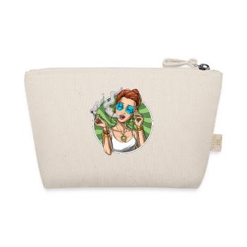 Weed Stoner Smoking Cannabis - Organic Pouch - nature - Back