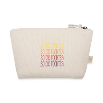 So die Tochter Retro Mutter Vater Spruch Geschenk - Bio-Täschchen - Natur - Hinten