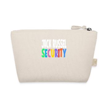 Jack Russel Sicherheit Diensthund Spruch Geschenk - Bio-Täschchen - Natur - Hinten