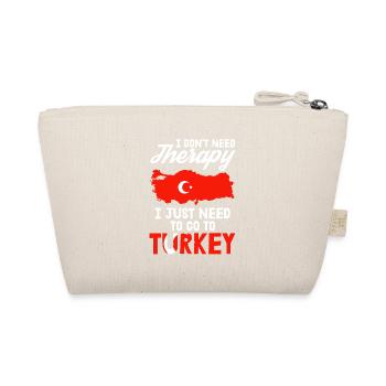 Turkey Therapy Turk Istanbul Turkish Gift - Organic Pouch - nature - Back
