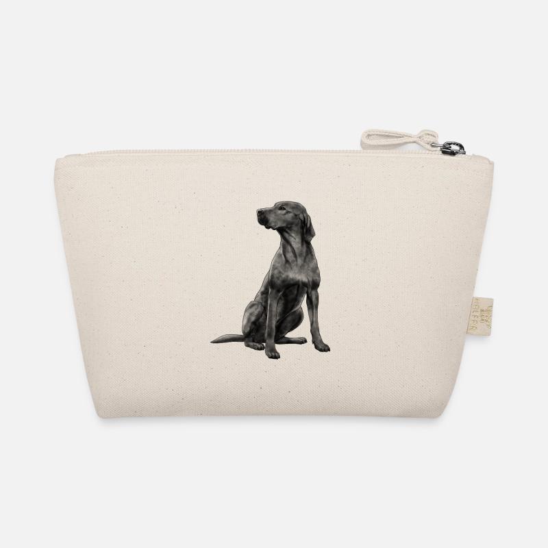 Sitting Rhodesian Ridgeback Dog Organic Pouch