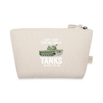 Armee Panzer Veteran Militär Geschenk - Bio-Täschchen - Natur - Hinten