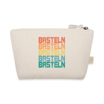 Basteln Retro Sprüche Bastler Handarbeit Geschenk - Bio-Täschchen - Natur - Hinten