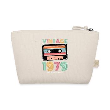 Vintage 1979 79th birthday retro vintage gift - Organic Pouch - nature - Back