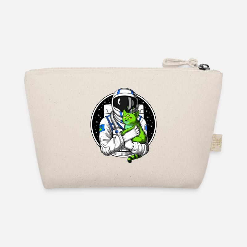 Astronaut Alien Cat - Bio-Täschchen - Natur
