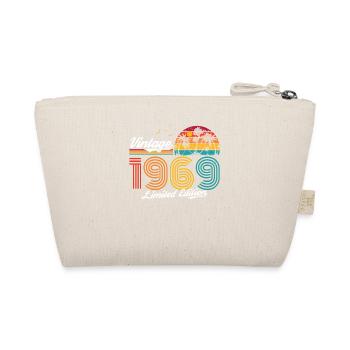 Vintage 1969 69 Birthday Retro Vintage Gift - Organic Pouch - nature - Back