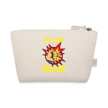 Father and Son Best Team Forever Gift Dad - Organic Pouch - nature - Back