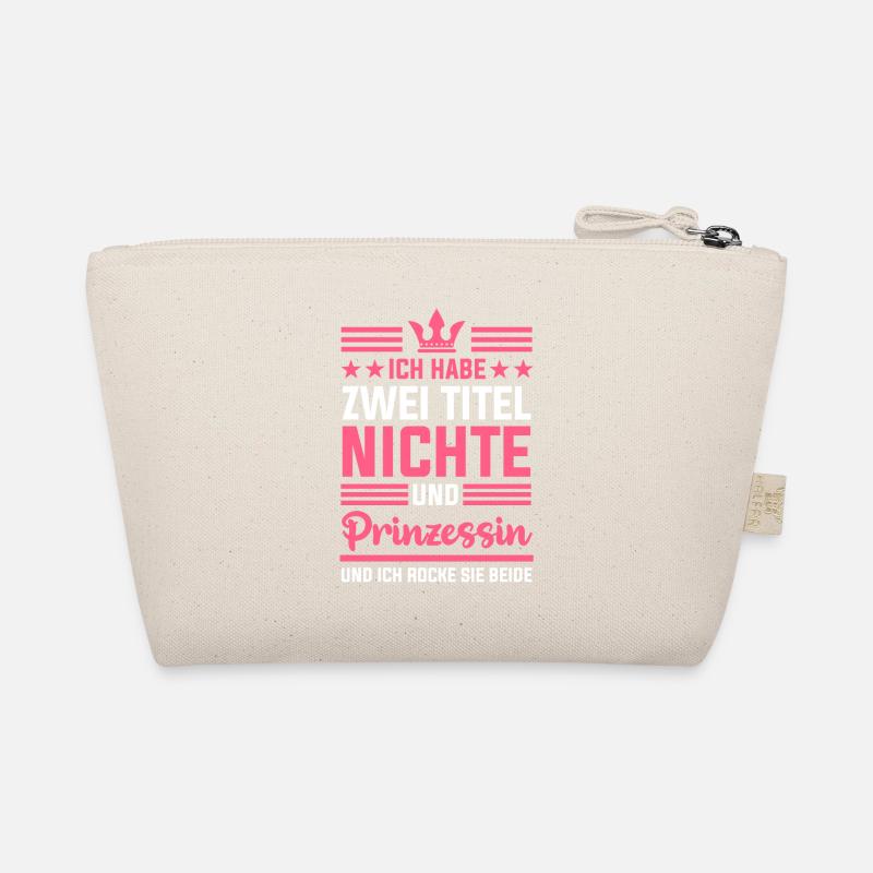 Nichte Prinzessin Geschenk - Bio-Täschchen - Natur