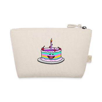 Rainbow Birthday Cake Cake Fantasy - Organic Pouch - nature - Back