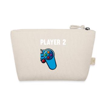 Gamer 1 2 Player Gaming Gaming Console Gift - Organic Pouch - nature - Back