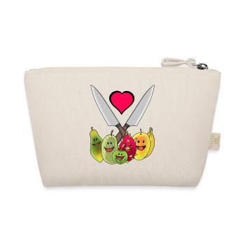 Küchenmesser Vegetarisch Früchte exotisch Obst - Bio-Täschchen - Natur - Hinten