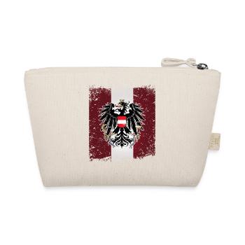 Österreich Fahne Flagge Wappen Adler Retro Austria - Bio-Täschchen - Natur - Hinten