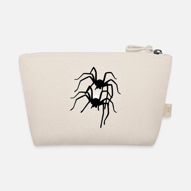 Spider Spiders Animals Crawling Disgust Horror Organic Pouch