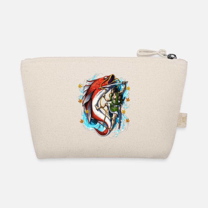 Japanese Samurai Giant Carp - Organic Pouch - nature