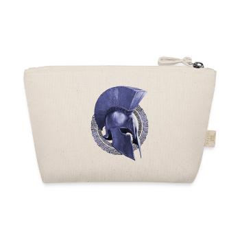 spartan helmet sparta warrior - Organic Pouch - nature - Back