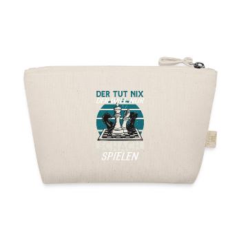 Der tut nix der will nur Schach Spielen Bettspiel - Bio-Täschchen - Natur - Hinten