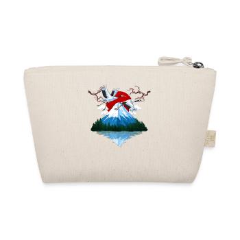 Japanse Mountain Cranes - Organic Pouch - nature - Back