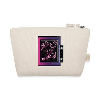 Vaporwave Esthétique Fleur de Cerisier Japon Japonais - Trousse biologique - nature - Dos