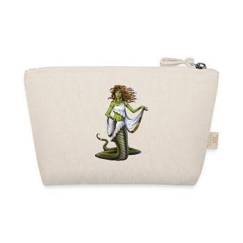 Ancient Greek Goddess Medusa - Organic Pouch - nature - Back