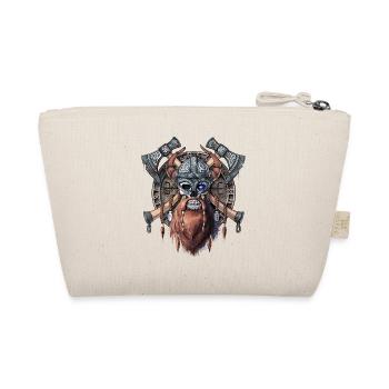 Viking Skull OFFICIAL - Organic Pouch - nature - Back