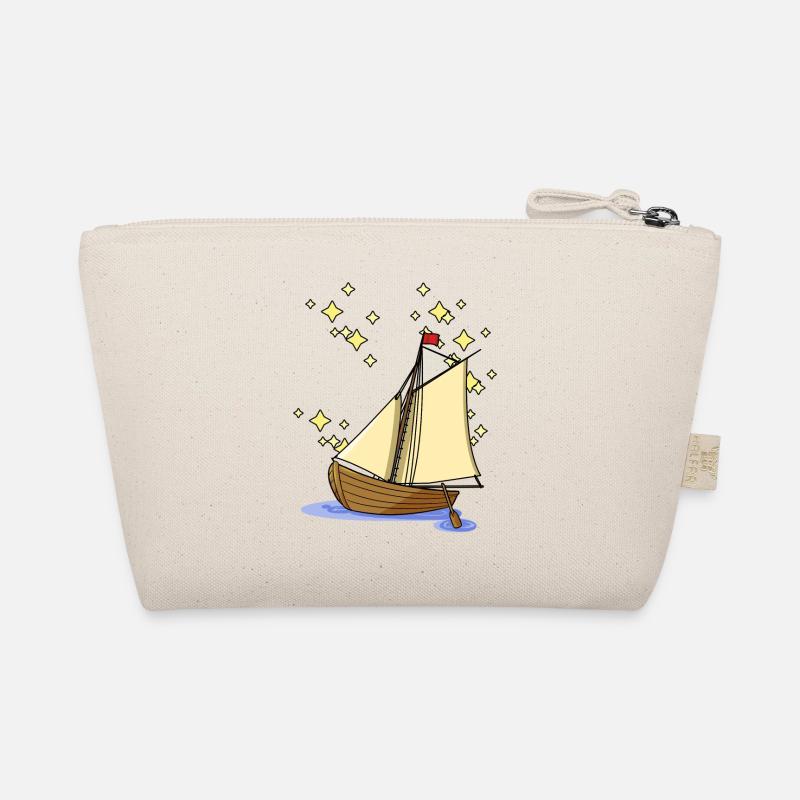 Ahoi Ruderboot Boot Paddelboot Segelboot maritim Bio-Täschchen