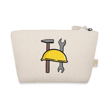 Crafts Safety helmet Tool Construction site Commercial - Organic Pouch - nature - Back