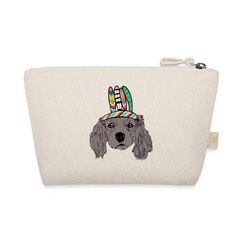 Dog Head Native American Children Dog Dogs - Organic Pouch - nature - Back