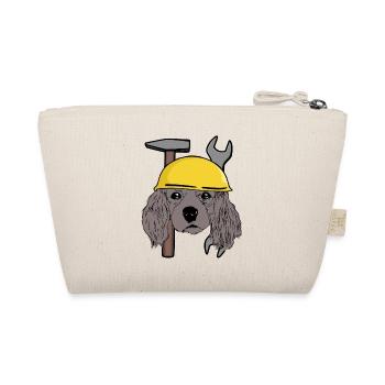 Dog Head Dog Safety Helmet Construction Site Commercial Child - Organic Pouch - nature - Back