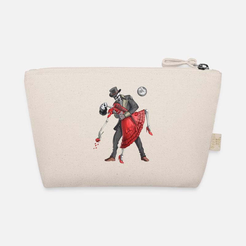 Goth Skelette tanzen Bio-Täschchen