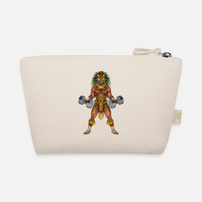 Aztekischer Krieger Bodybuilder Bio-Täschchen