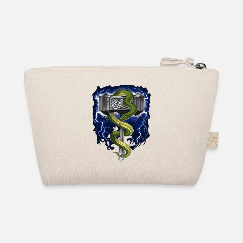 Nordic Viking Warrior Hammer Organic Pouch