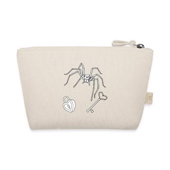 Horror Halloween Spider Key Lock Guard - Organic Pouch - nature - Back