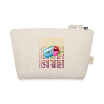 80s Retro Cassette 80s Outfit I Love the 80s - Organic Pouch - nature - Back