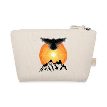 Sunbeams Raven Mountains Beyond Nature Sun - Organic Pouch - nature - Back