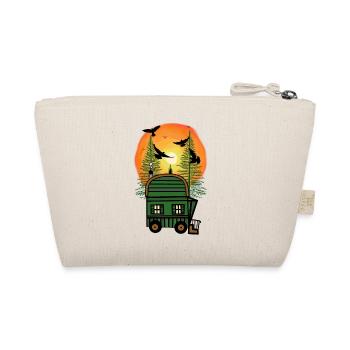 Trailer Naturfreund Freizeit Hippie wohnen Öko - Organic Pouch - nature - Back