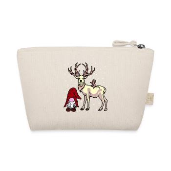 Nicholas Xmas Christmas Fantasy Christmas Child - Organic Pouch - nature - Back