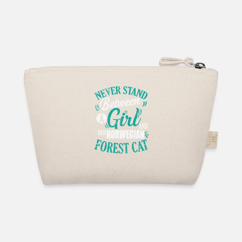 Never Stand Between a Girl and her Norwegian Cat Bio-Täschchen