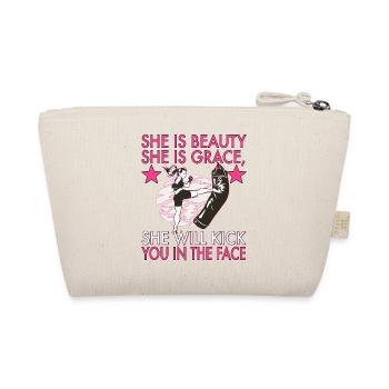 Karate Taekwondo Martial Arts Karate Mma Kick Box - Organic Pouch - nature - Back