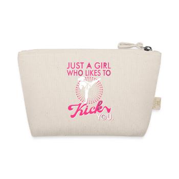 Karate Mma Kick Box Taekwondo Women Karate Kick - Organic Pouch - nature - Back