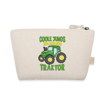 Landwirt Trecker Junge Coole Jungs fahren Traktor - Bio-Täschchen - Natur - Hinten
