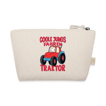 Landwirt Trecker Junge Coole Jungs fahren Traktor - Bio-Täschchen - Natur - Hinten