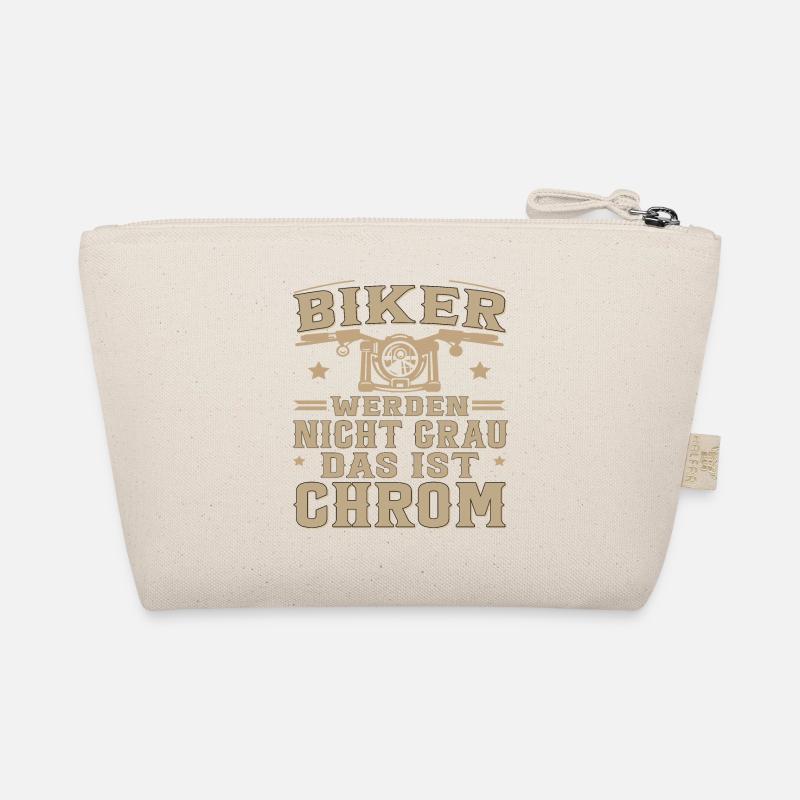 Biker Werden Nicht Grau Das Ist Chrom Motorsport - Bio-Täschchen - Natur