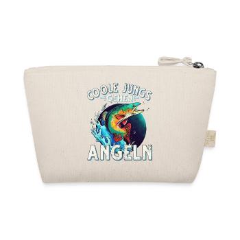 Coole Jungs Gehen Angeln Fischen Angler - Bio-Täschchen - Natur - Hinten