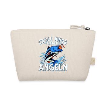 Coole Jungs Gehen Angeln Fischen Angler - Bio-Täschchen - Natur - Hinten