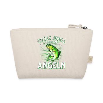 Coole Jungs Gehen Angeln Fischen Angler - Bio-Täschchen - Natur - Hinten