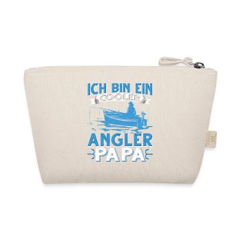 Ich bin ein cooler Angler Papa Fischer Angeln - Bio-Täschchen - Natur - Hinten