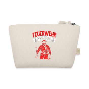 Feuerwehr Papa Vater Vatertag Feuerwehrmann - Bio-Täschchen - Natur - Hinten