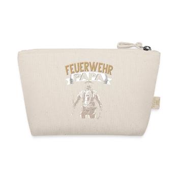 Feuerwehr Papa Vater Vatertag Feuerwehrmann - Bio-Täschchen - Natur - Hinten