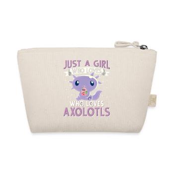 Axolotl Just a girl who loves Axolotls - Bio-Täschchen - Natur - Hinten