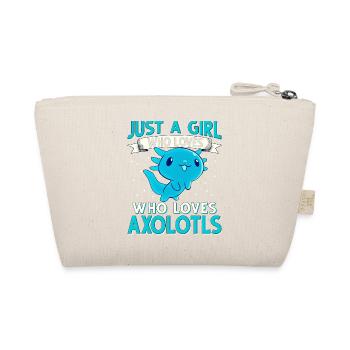 Axolotl Just a girl who loves Axolotls - Bio-Täschchen - Natur - Hinten